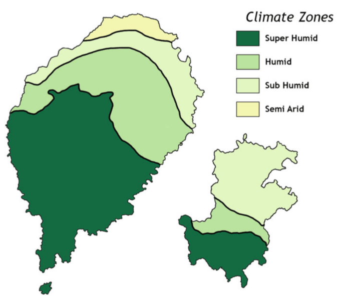 Saotome Paradise Map Climate zones